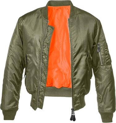 Чоловіча куртка-бомбер Brandit MA-1 Fliegerjacke, колір Olive 1, розмір XL