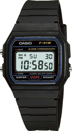 Чоловічий цифровий годинник Casio Collection F-91W-1YEG класичний
