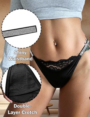 Сексуальні жіночі труси T-String з блискітками та стразами AIEOE, низька посадка, мереживо, танга, шовк, леопард, чорний