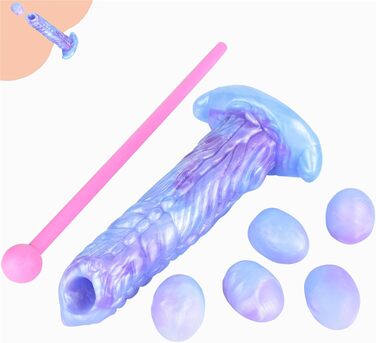 Анальний масажер з силікону Axcroo з 5 кульками, анальні кульки, дилдо, іграшки для дорослих для жінок та чоловіків