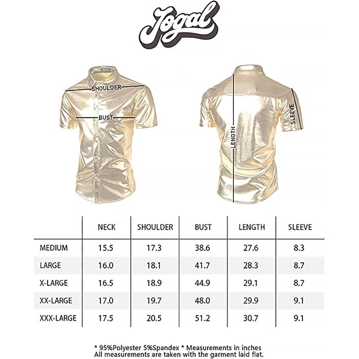 Чоловічий блискучий бронзовий костюм для нічного клубу JOGAL (синій блиск, розмір S)