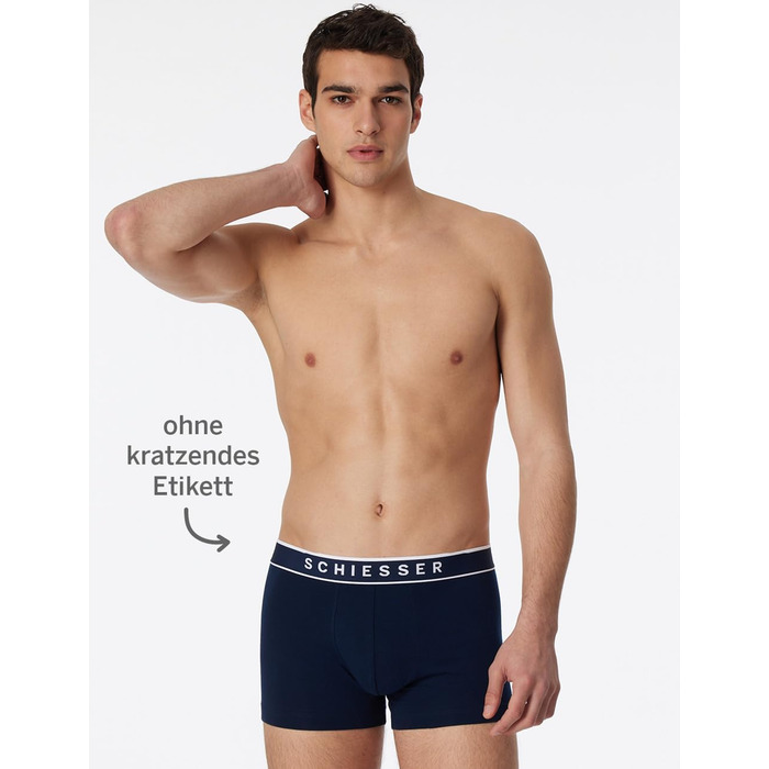 Труси чоловічі Schiesser 3 шт. Bio Baumwolle Multipack Organic XL чорні