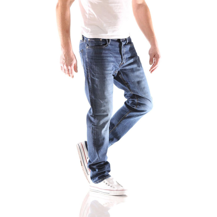 Чоловічі джинси Jack & Jones Tim Original AGI 005 Slim/Straight Fit, сині (814 Blue Denim), 38W / 30L