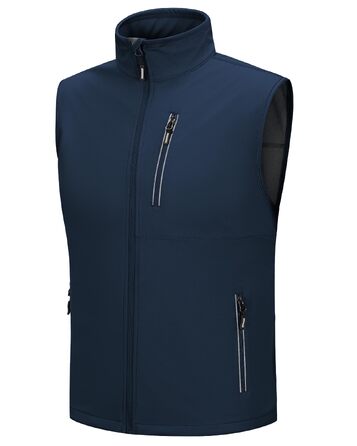 Чоловічий жилет Outdoor Ventures Softshell для велосипеда та активного відпочинку, водонепроникний (M, темно-синій)