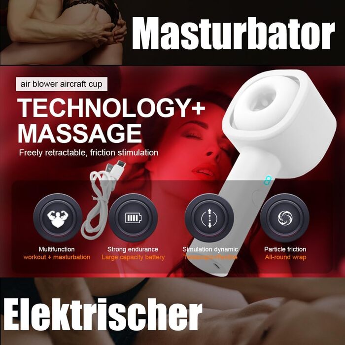 Електричний мастурбатор Seckoe: автоматичний, телескопічний, T-подібний, для чоловіків