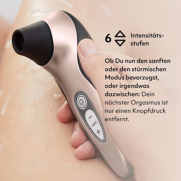 Womanizer Pro 40 - вібратор для клітора, жіночий - 6 рівнів інтенсивності, тихий, вологостійкий, рожеве золото