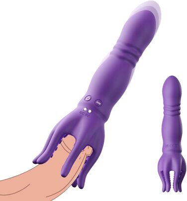 Вібраційний анальний дildo 2-в-1 з 9 режимів вібрації та стимулятором для чоловічих та жіночих статевих органів