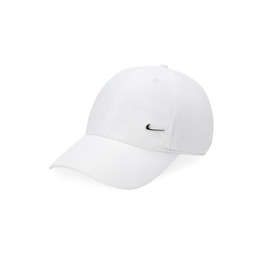 Кепка Nike Heritage86 з металевим логотипом Swoosh, біла (White/Metallic Silver)