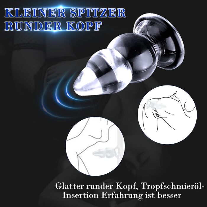 Анальний секс-іграшка BDSMYOU: розширювач ануса, 38 см, з присоскою, для пар та індивідуального використання