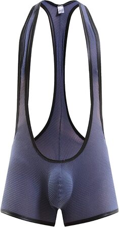 Шорти-боді для чоловіків Swbreety, боді-шорти, боді-кальсони, спортивні шорти для боротьби (Сірий, M)