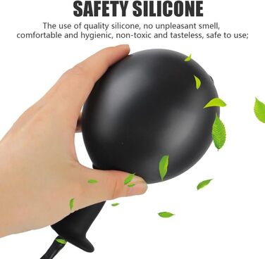 Надувний анальний плагін 15 см для жінок та чоловіків. Іграшка для вагінального розширення та масажу простати. Еротичні товари для дорослих