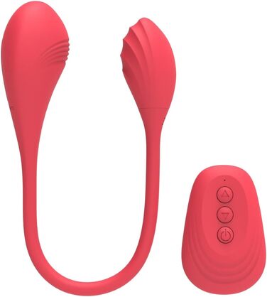 Вібратор Lustfactor JAZZ | Силіконовий вібратор з двома головками | Бездротове керування | 2 x 10 програм вібрації | Перезаряджається