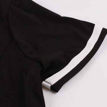 Сукня в стилі рокабіллі Odizli для жінок 50-х років. Короткий рукав, V-подібний виріз, принт у горошок, сукня-свінг для вечірки, весілля, чорна, розмір M