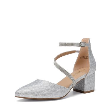 Жіночі туфлі-човники DREAM PAIRS із закритим носком, сріблясті, розмір 43 EU