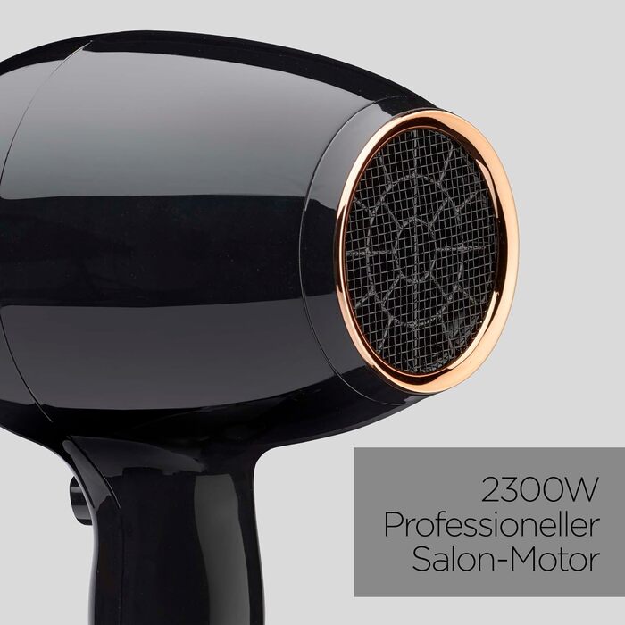 Професійний фен для волосся BaByliss Pro Power 2300W з іонізацією, AC-двигуном та антифриз-ефектом, чорний, D5245E EU