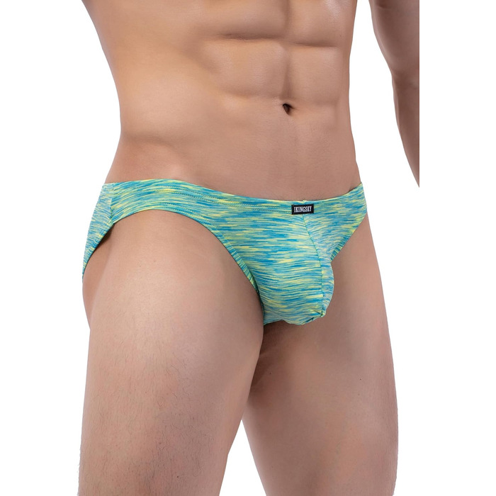 Сексуальна чоловіча труси з великою кишенею iKingky, швидковисихаюча білизна для чоловіків (XL, Зелений)