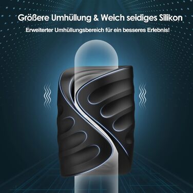 Інтимний масажер для пар з 9 вібраціями та функцією постукування, керування через додаток, подвійні кільця, презервативна накладка, чорний