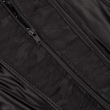 Корсет топ бюстєль для жінок, оверсайз, атлас, квіткова мереживна шнуровка, плюс сайз, бодішейпер, білий 2550 (3XL, чорний)