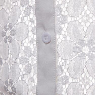 Чоловіча сорочка HanzhuoLG з вирізами, прозора мереживна сорочка з відкладним коміром, довгі рукави, чорна, XL