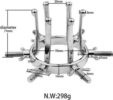 Анальний дилататор металевий для жінок та чоловіків - набір для анального сексу та дослідження, спекулум, експандер