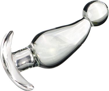 Скляний анальний плаг ScreaAss з 6 розмірами (35/40/45/50/55/60 мм) - гладкий кристалічний плаг, куля, дildo, для жінок та чоловіків