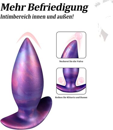 Анальний плаг Kuaecr Weichen Silikon XL для масажу G-точки та простати | Іграшки для дорослих