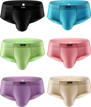 Сліпери чоловічі iKingsky Cheeky Slips (6 шт.) - сексуальна білизна з виділеним вигином, підтягуюча білизна для чоловіків