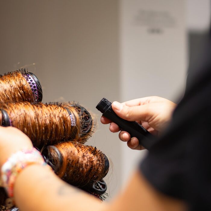 Набір багатофункціональних брашинг-щіток для волосся Olivia Garden Multibrush Curlers Kit (4 насадки та ручка), для створення локонів та об'єму, 55 мм