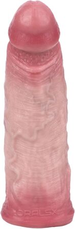 Пеніс-манжета з кільцем для яєчок, м'яка конструкція для збільшення та стимуляції, секс-іграшка для пар (M)