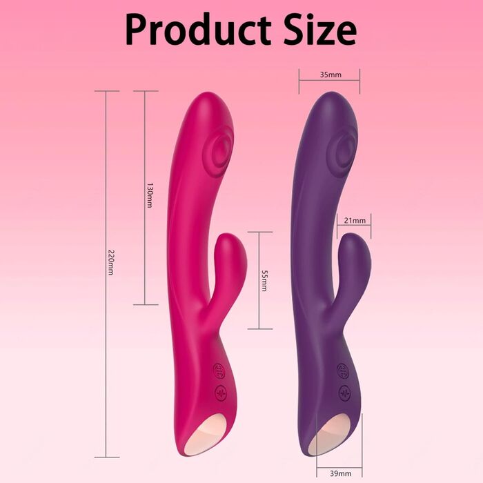 Вібратор Rabbit для жінок: 10 режимів, стимуляція клітора та G-точки, червоний