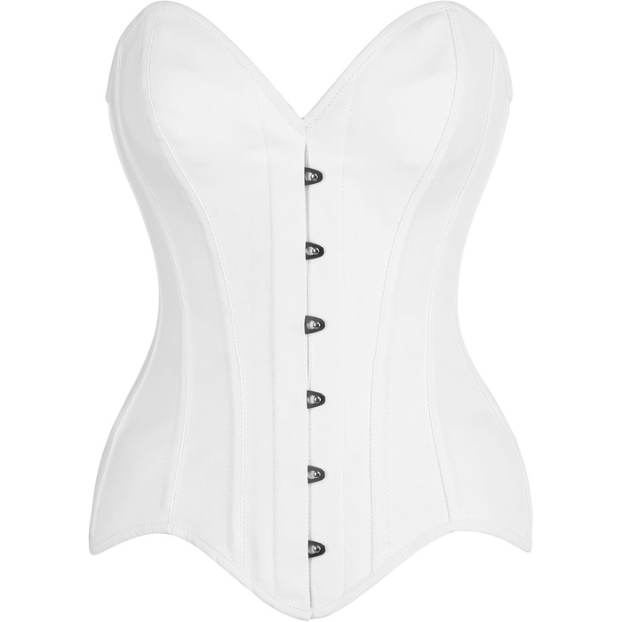 Корсет Daisy Corsets жіночий, бавовна, сталеві ребра, Overbust, XL, білий