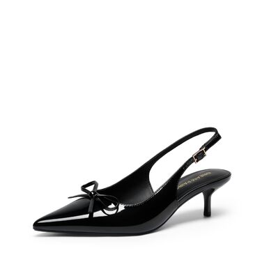 Жіночі туфлі-слінгбеки DREAM PAIRS на підборах kitten heel, чорні, розмір 39 EU