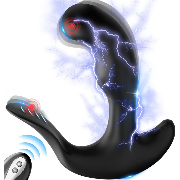 Вібратор для простати - анальний вібратор з 5 імпульсів та 10 вібрацій для чоловіків та жінок. Іграшки для анального сексу, парні іграшки.
