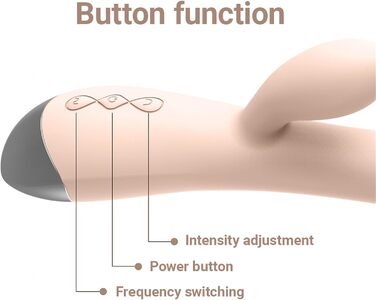 Вібратор для жінок Клітора та G-точки, кролик, силікон, 10 режимів, рожевий
