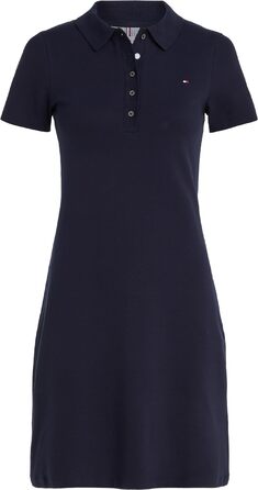 Сукня-поло Tommy Hilfiger 1985 Slim Pique, блакитна, приталений крій