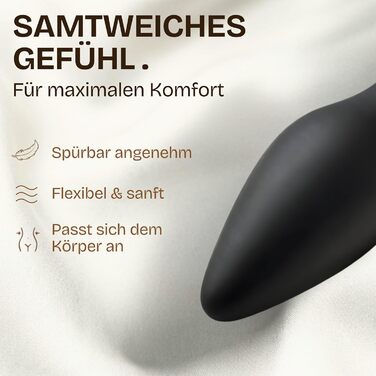 Анальний плаг-сет з безпечного силікону для жінок та чоловіків (3 розміри): 2.8см, 4.0см, 4.5см. Іграшки для анусу, набір для початківців та професіоналів, анальні розширювачі та плагі.