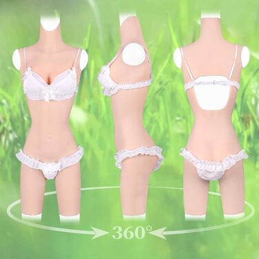 Комбінезон для кросдресерів YEEFAIRY з силікону, з реалістичною формою грудей, S, колір: гель-жовтий