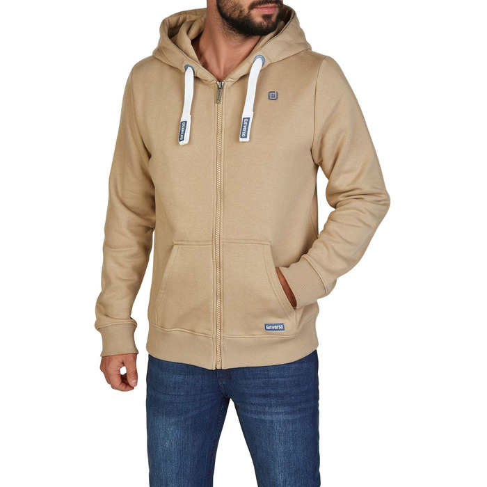Чоловіча толстовка на блискавці з капюшоном riverso RIVNoah Regular Fit, колір Cobblestone Beige