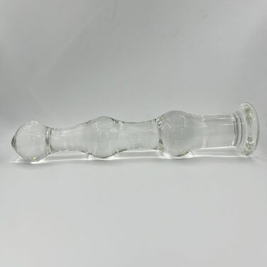 Скляний анальний дildo ScreaAss 31 см XXL з анальними кульками, 48/52/58 мм, для чоловіків та жінок