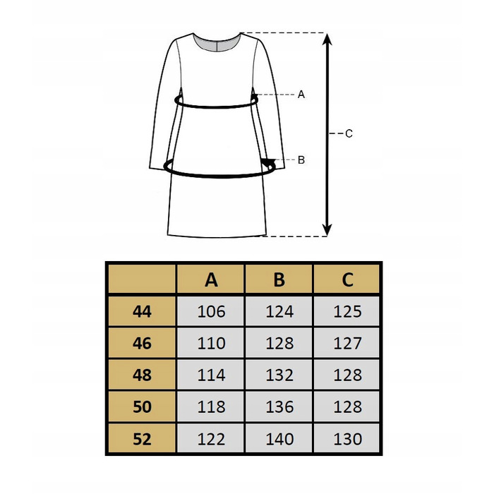 Трикотажна сукня міді для офісу FEMIMODA, розмір 44