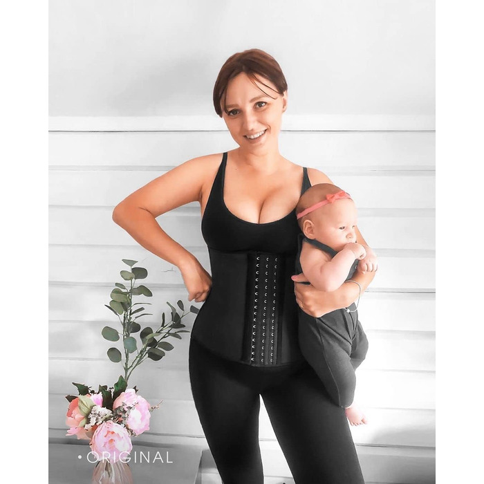 Корсет YIANNA для жінок, що підтягує живіт, з латексу, для формування талії, корсет-боді, бежевий, 25 сталевих кісток