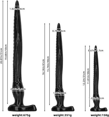 Анальні іграшки для дорослих: великий гнучкий анальний дildo з сильним соском, 30 см, PVC
