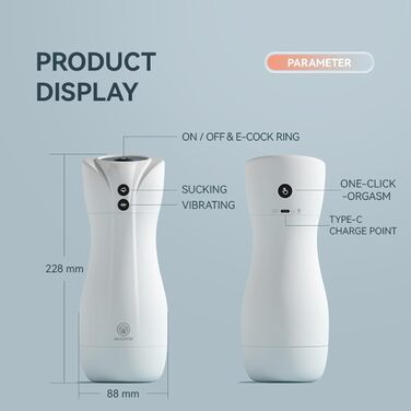 Електричний секс-іграшка для вагінального використання з 4 режимами насосу, 10 вібрацій та функцією нагріву, чорний