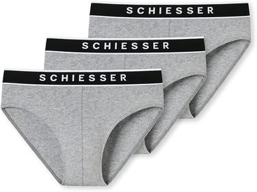 Сліпи Schiesser 95/5 Rio, 3 шт. в упаковці, сірий меланж, артикул 173984