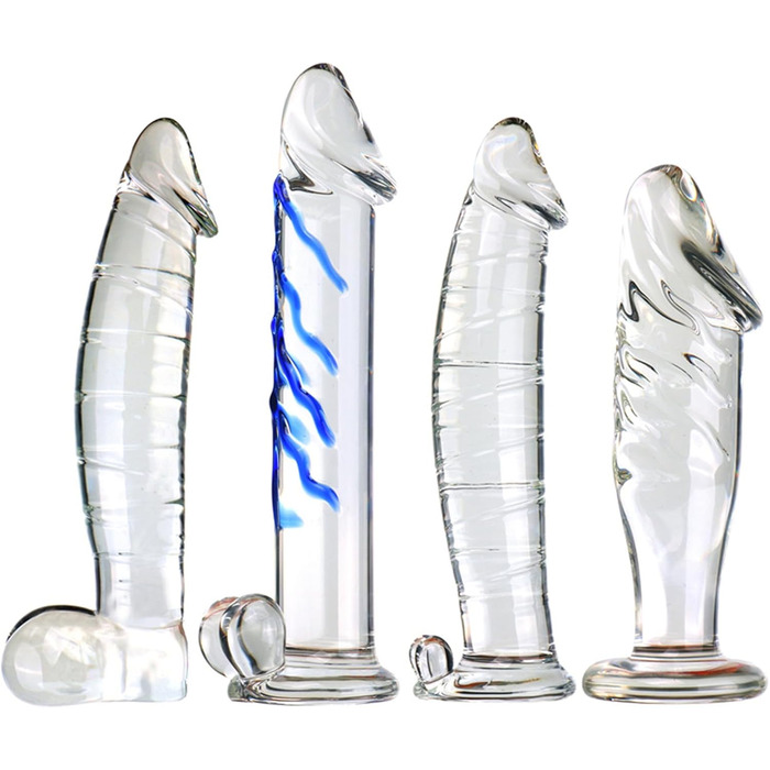 Скляний анальний плагін Hrekssi для стимуляції G-точки та аногеального масажу, для жінок та чоловіків