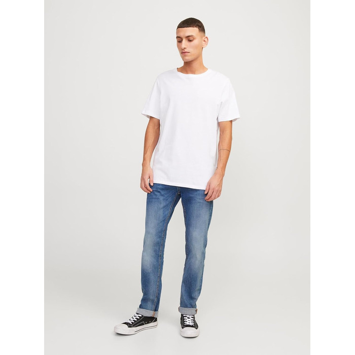 Чоловічі джинси Jack & Jones Slim Fit JJORIGINAL AM 781 синього кольору, пряма штанина, Denim