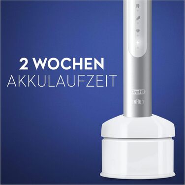 Електрична звукова зубна щітка Oral-B Pulsonic Slim Luxe 4000, 3 режими чищення для здоров'я ясен, колір платина
