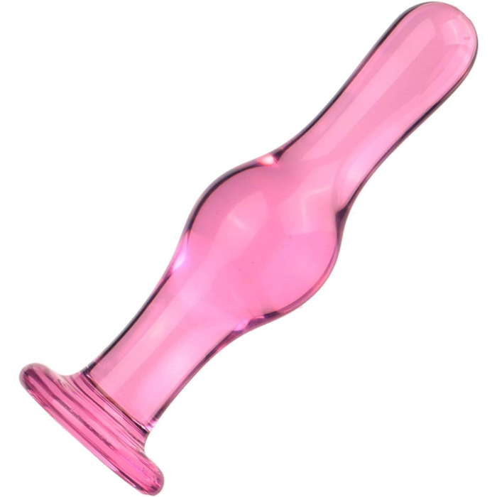 Скляний анальний плагін Hrekssi Glas - великий кристал з різьбленням, 13.8 см, набір 3 шт. для масажу простати та стимуляції, анальні іграшки для жінок та чоловіків