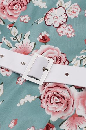 Сукня в стилі рокабіллі 50-х років AXOE з бавовни та поясом, розмір XXL