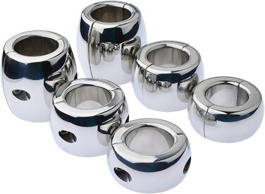 Сталеві кільця для яєчок (ходенринги) - сталеві, для чоловіків, 30/40/60 мм, з магнітом/гвинтом. Іграшки для дорослих